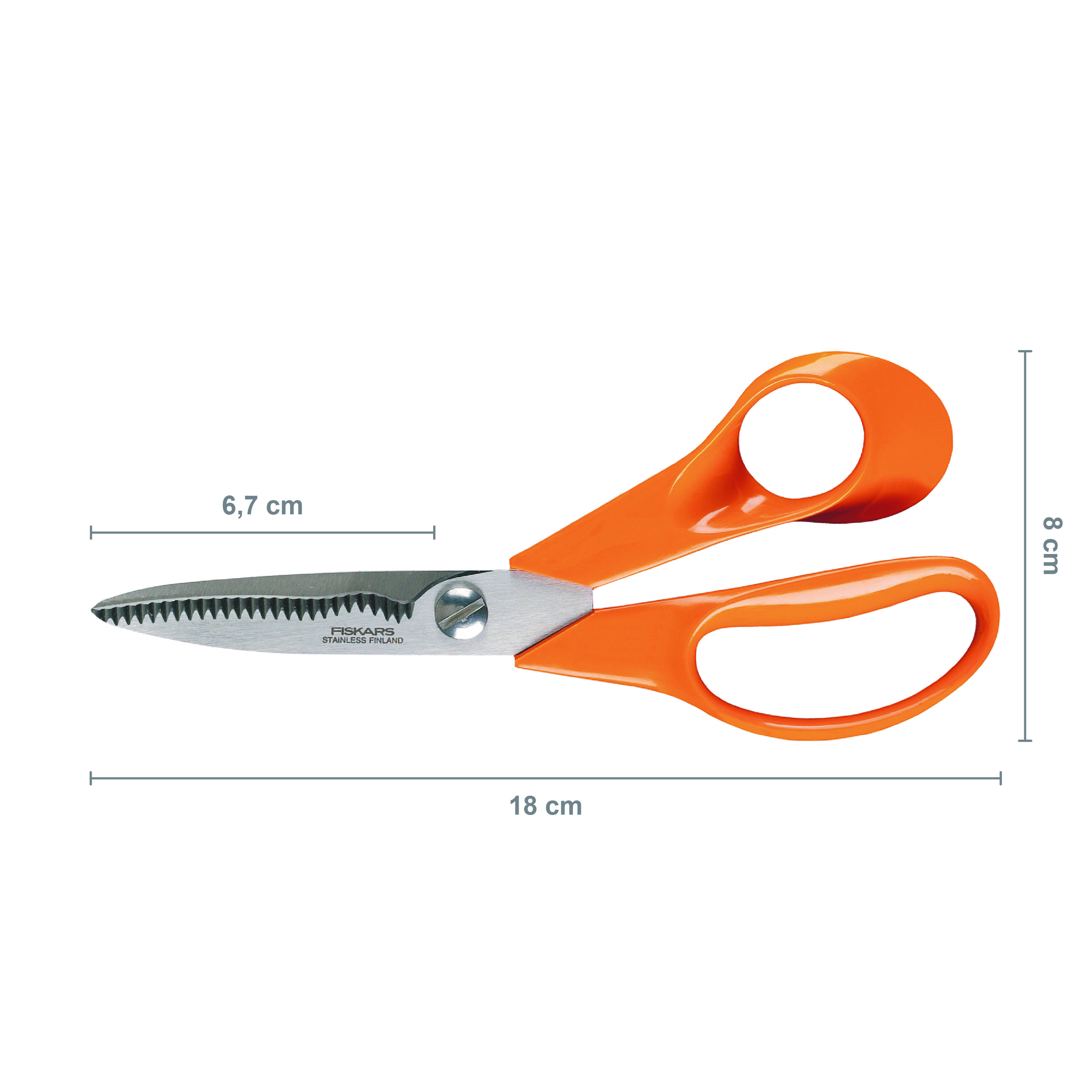 Fiskars 1000819 Classic Nożyczki kuchenne, 18 cm