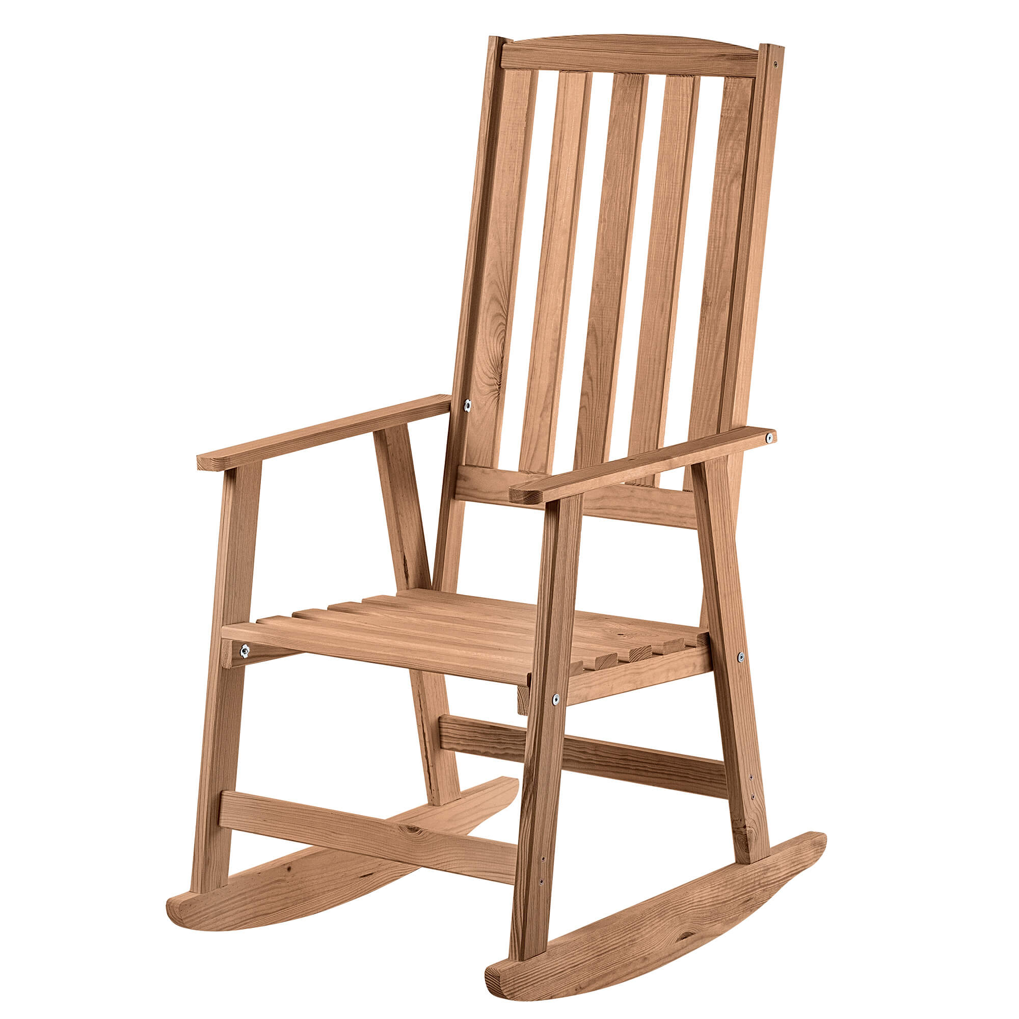 Fotel drewniany bujany Crenay złoty dąb