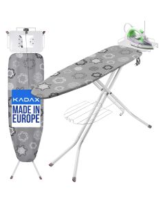 Deska do prasowania Caspe 120 x 38 cm, jasnoszara