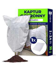 Kaptur ochronny na rośliny Vatan ze ściągaczem 2 x 2.4 m 30 g/m² biały 1 szt.