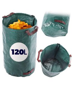 Składany kosz ogrodowy Montbard 120L zielony