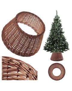 Osłona wiklinowa choinkowa naturalna Aliano 55cm ciemna