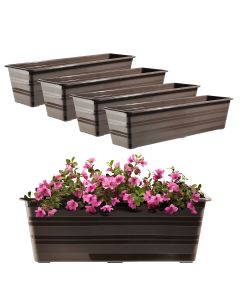 Doniczka balkonowa Catí 60cm brązowa 4szt