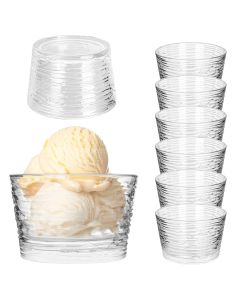 Pucharek do lodów Torza 290ml bez nóżki wzór kora 6 szt.