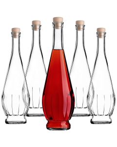 Szklana butelka na nalewkę Cona 750ml z korkiem syntetycznym 40 szt.