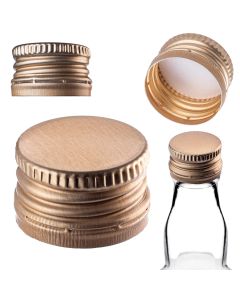 Aluminiowa zakrętka do butelek Annot fi 28mm złota 10 szt.