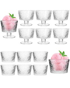 Pucharek do lodów Torza 290ml wzór lód 12 szt.