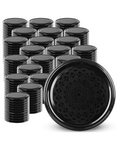 Metalowe wieczka do słoików Sturko 200szt fi 89mm "Czarna koronka"