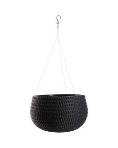 Doniczka kula wisząca z wkładem Serro 29 cm, antracyt
