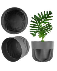 Doniczka osłonka Ornon 17 cm ciemny szary