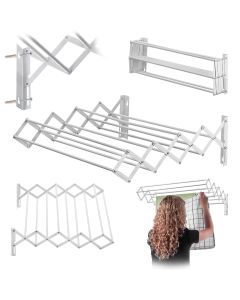 Suszarka ścienna, łazienkowa, rozkładana Ripalta, biała 60 cm