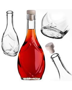 Szklana butelka na nalewkę Icona 250ml z korkiem syntetycznym 1 szt.