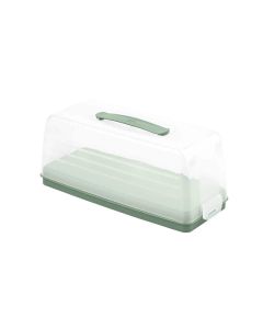 Pojemnik prostokątny na ciasto Curver Chef&Home 35.5 x 15 cm zielony