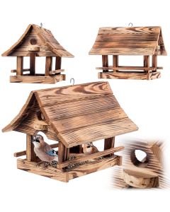 Karmnik dla ptaków Arbis domek 30 x 25 cm opalany