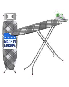 Deska do prasowania Brusand 132 x 34 cm szara z uchwytem