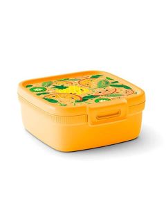 Pojemnik na żywność kwadratowy Curver Snap Box 0.9L pomarańczowy