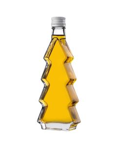 Szklana butelka choinka Enna 200ml z białą zakrętką 1 szt.