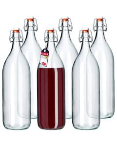 Szklana butelka do nalewek 2000 ml, 6 szt.