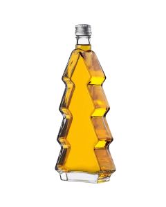 Szklana butelka choinka Enna 500ml z srebrną zakrętką 1 szt.