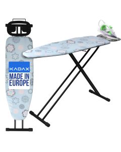 Deska do prasowania Esio 120 x 38 cm niebieska z uchwytem