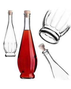 Szklana butelka na nalewkę Cona 750ml z korkiem syntetycznym 1 szt.