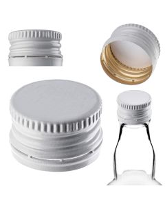 Aluminiowa zakrętka do butelek Annot fi 28mm biała 10 szt.