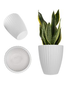 Doniczka na kwiaty Raivael 30 cm biała