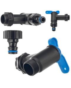 Zestaw przyłączeniowy + szybkozłączka Mora czarno-niebieski