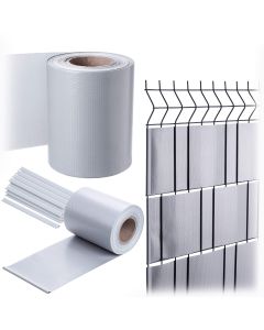 Taśma ogrodzeniowa Langon 19 cm x 35 m jasnoszara