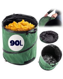 Składany kosz ogrodowy Vermenton 90L zielony