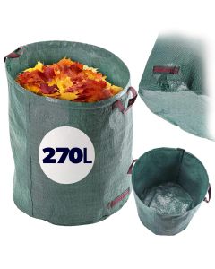 Składany kosz ogrodowy Montbard 270L zielony