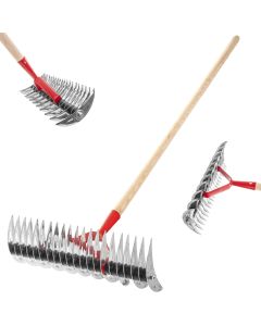 Aerator dwustronny Strand 143 x 36 cm, srebrny