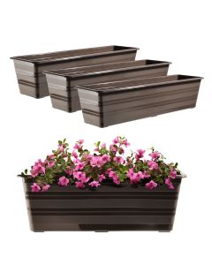 Doniczka balkonowa Catí 60cm brązowa 3szt