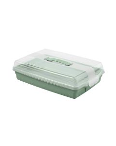 Pojemnik prostokątny na ciasto Curver Chef&Home 29.5 x 45 cm zielony