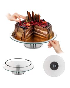Patera obrotowa do tortów Tropea 28 cm szklana