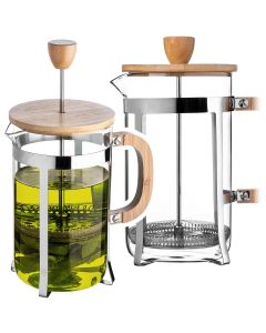 Kawiarka Meduno z drewnianą pokrywką 800ml
