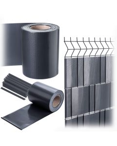 Taśma ogrodzeniowa Langon 19 cm x 35 m szara