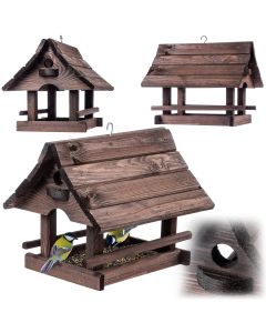 Karmnik dla ptaków Arbis domek 30 x 25 cm brązowy