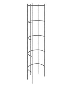 Pergola ogrodowa do kwiatów 120 cm, czarna