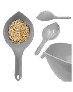 Łyżka cedzakowa Ariola 32.5 x 14.5 cm szara