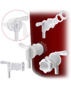 Kran obrotowy do pojemnika fermentacyjnego Vazia biały