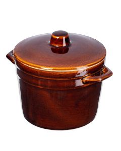 Garnek kamionkowy Athena 2.5L, z pokrywką