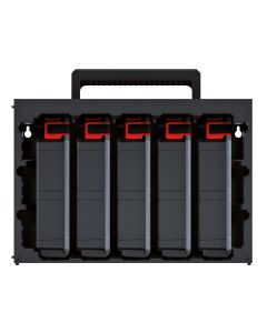 KISTENBERG Zestaw Organizerów w walizie Tager CASE 30 S - KTC30256S - czarny