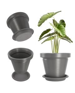 Donica z podstawką Cieza 39 cm, antracyt