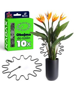 Obejma do roślin Montlaur 21 cm czarna 10 szt.