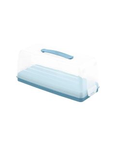 Pojemnik prostokątny na ciasto Curver Chef&Home 35.5 x 15 cm niebieski