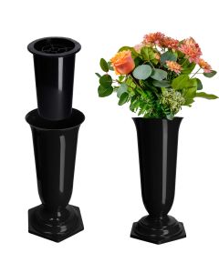 Flakon na cmentarz stojący Sorano 23 x 12 cm, czarny