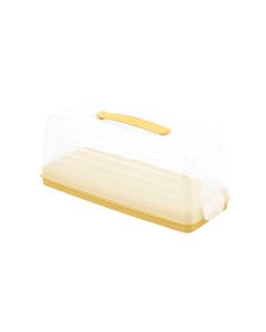 Pojemnik prostokątny na ciasto Curver Chef&Home 35.5 x 15 cm żółty