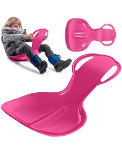 Ślizg plastikowy jabłuszko, różowy