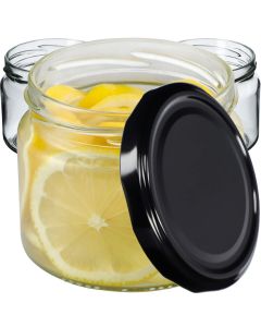 Słoiki Sonka 330ml 50szt 82mm + wieczka czarne